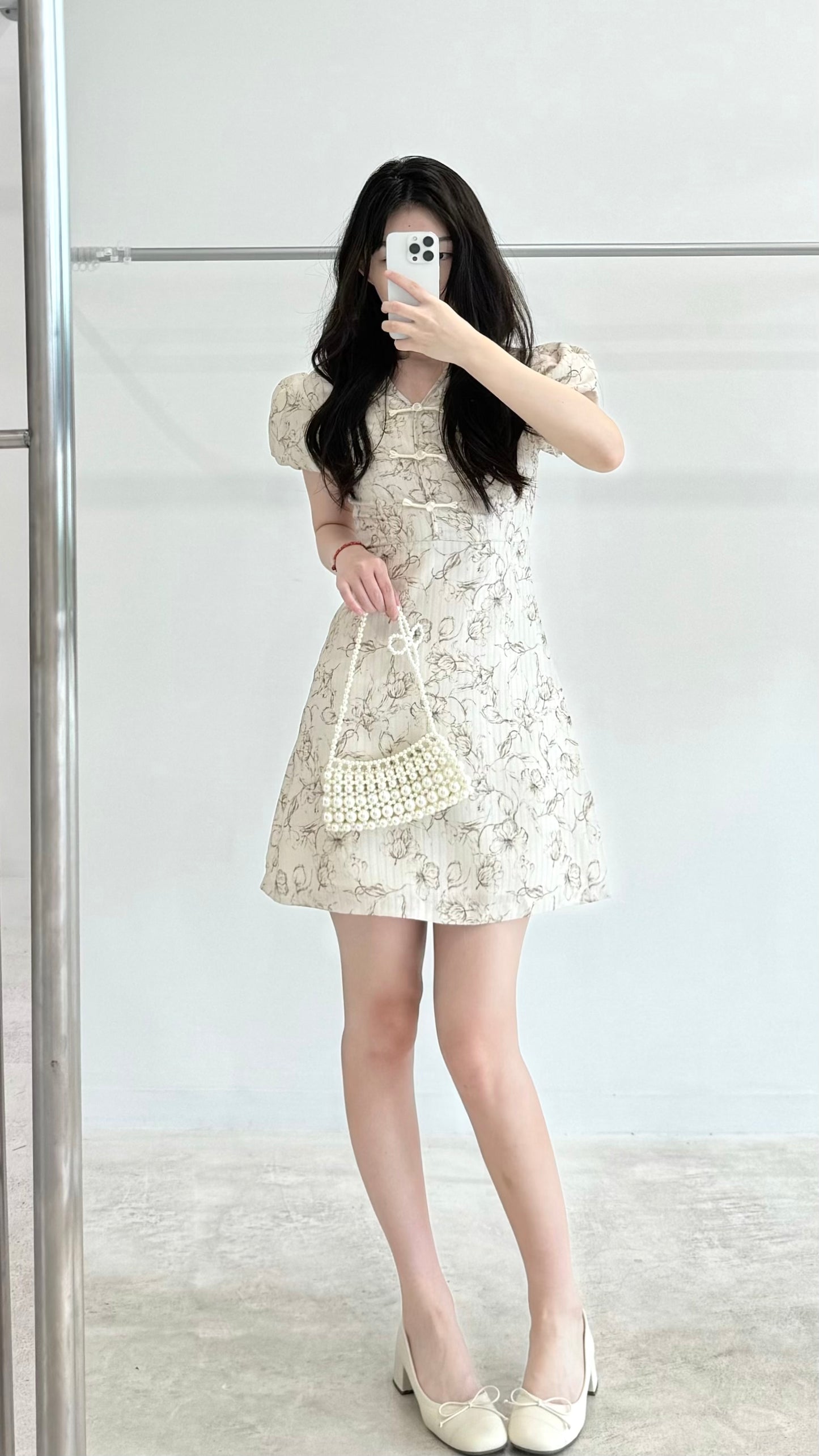 Puff Sleeve Chinese-style Qipao