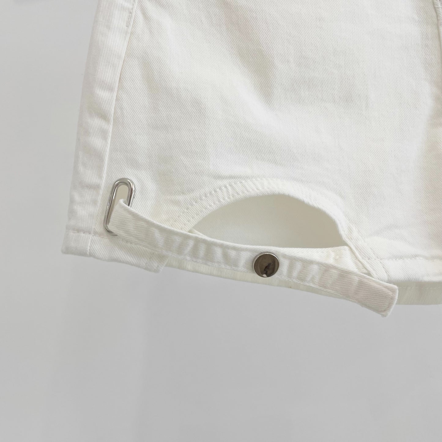 cut-out denim shorts