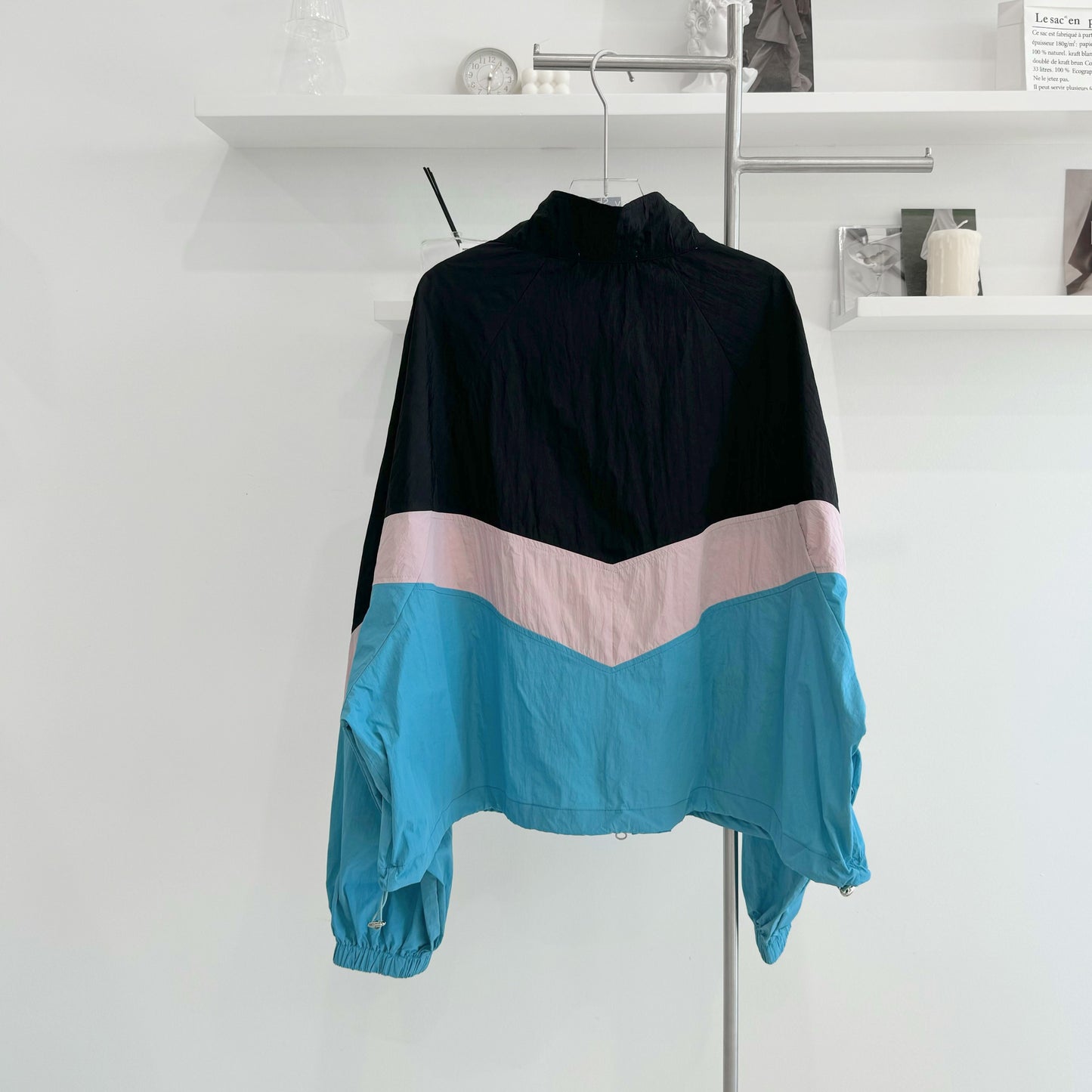 color-blocked ultra-thin jacket