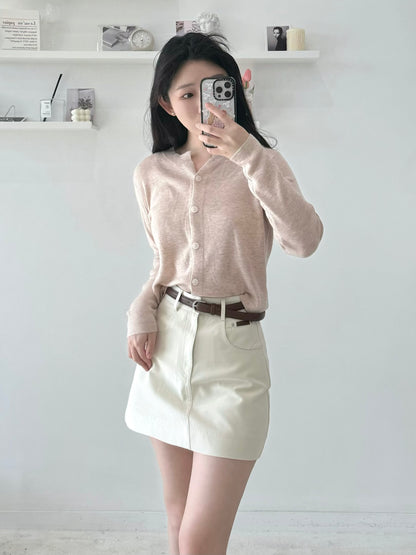 Belted Pencil Skirt Shorts