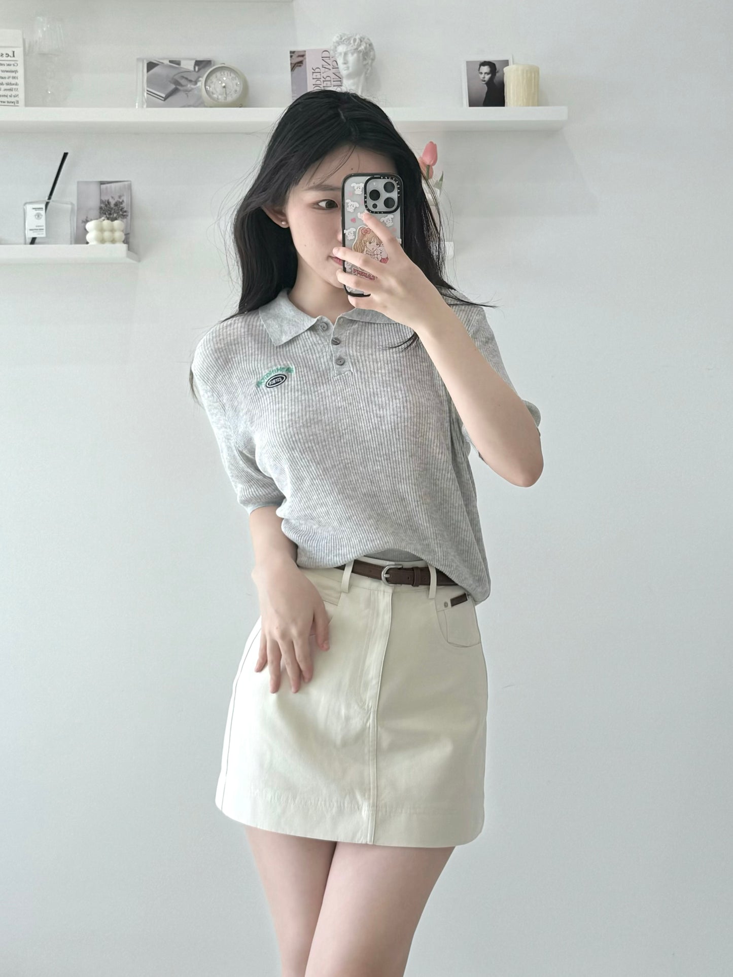 Belted Pencil Skirt Shorts