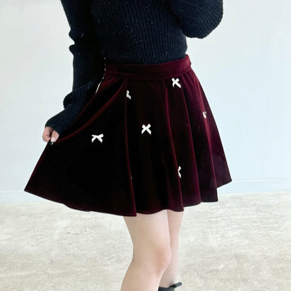 Bowknot High-Waisted A-Line Skirt