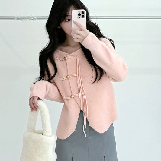 Modern Chinese-Style Sweater Cardigan