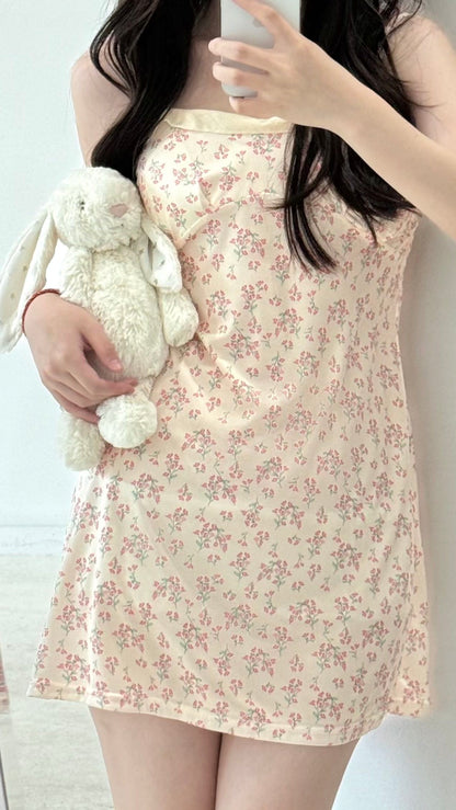 Removable Padded Floral Nightgown